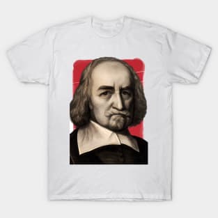 English Philosopher Thomas Hobbes illustration T-Shirt